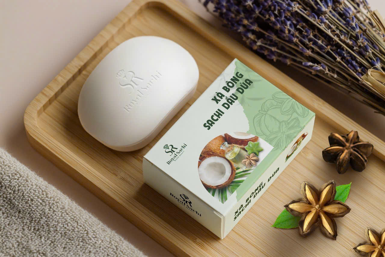 Xà bông rửa mặt Sachi dầu dừa Xà bông rửa mặt Sachi dầu dừa